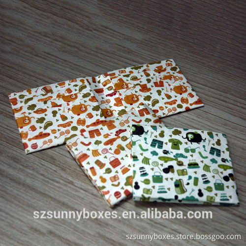 Eco-friendly Anti-RFID Foldable 6 Cards Tyvek Paper Wallet